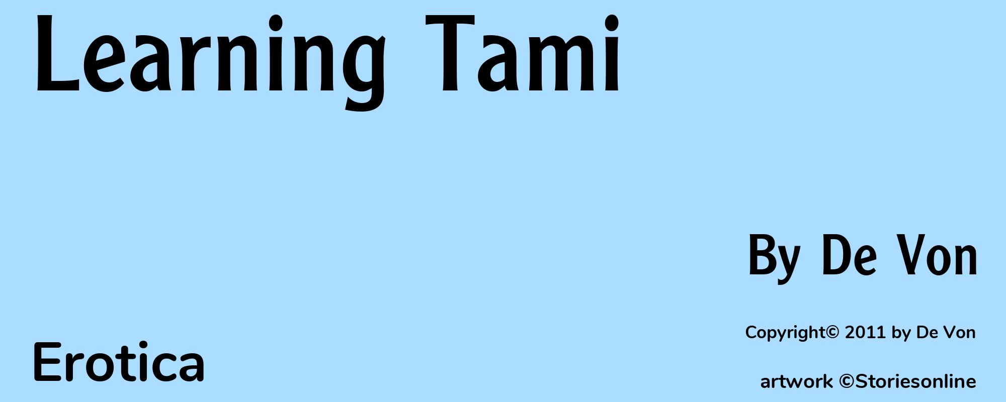 Learning Tami - Cover