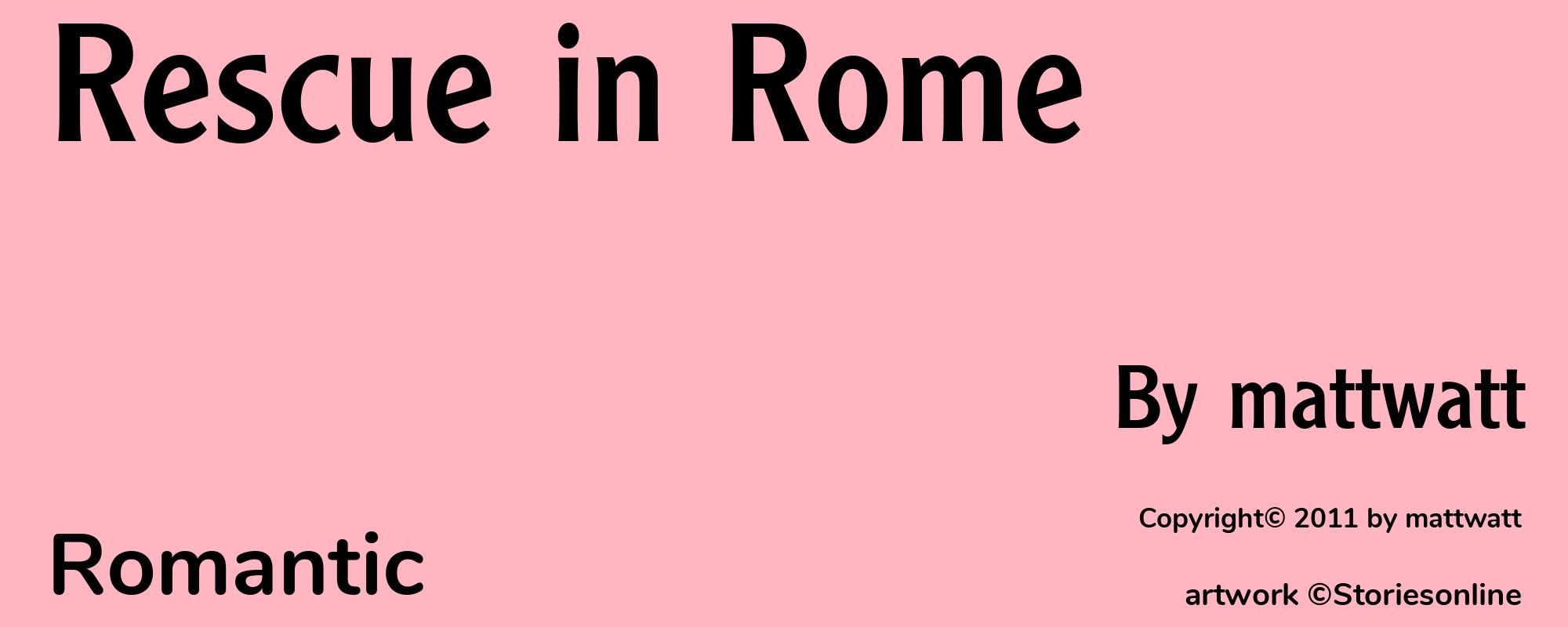 Rescue in Rome - Cover