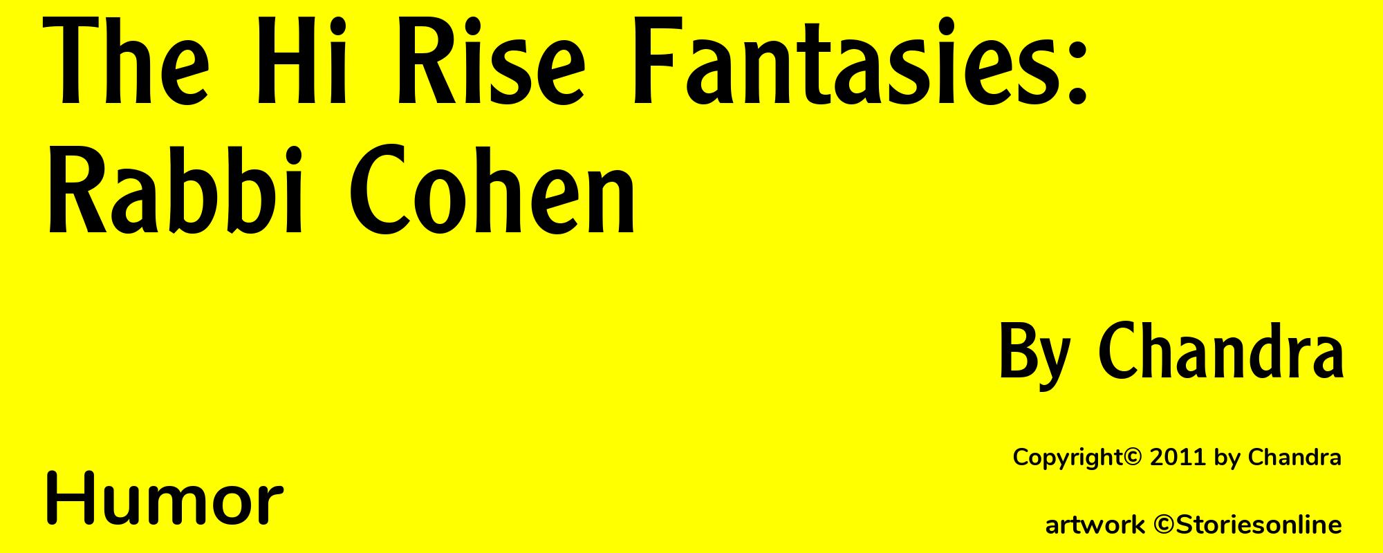 The Hi Rise Fantasies: Rabbi Cohen - Cover