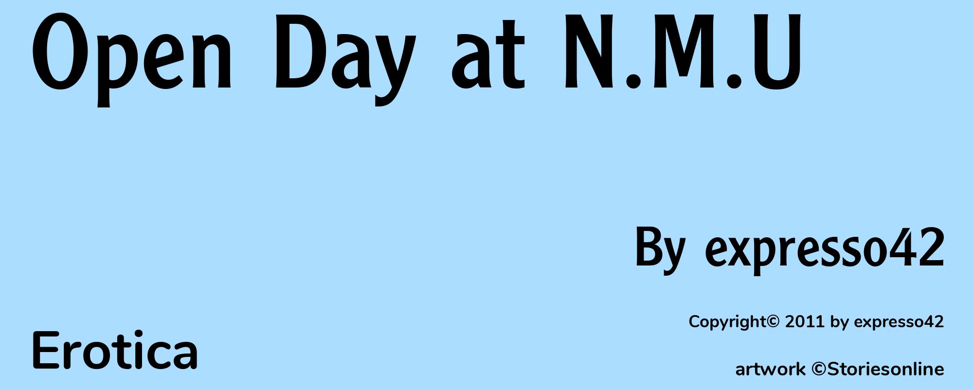 Open Day at N.M.U - Cover