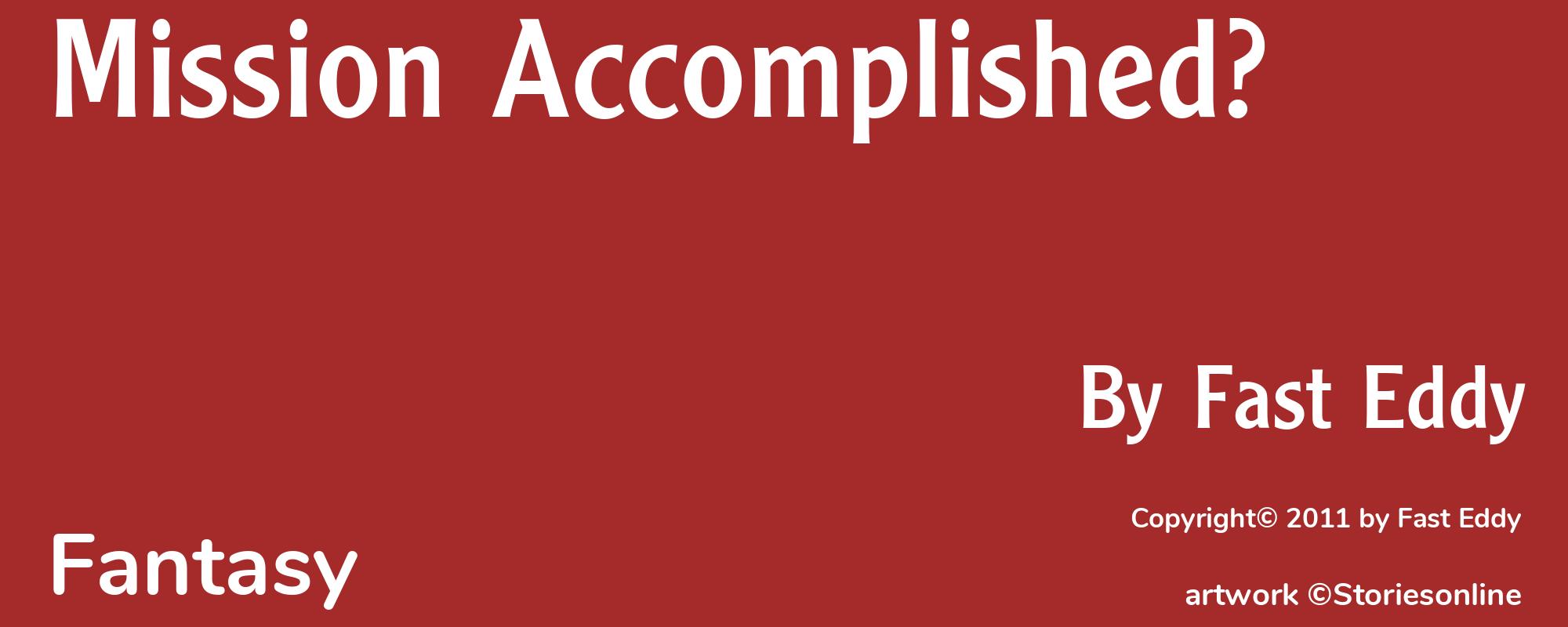 Mission Accomplished? - Cover