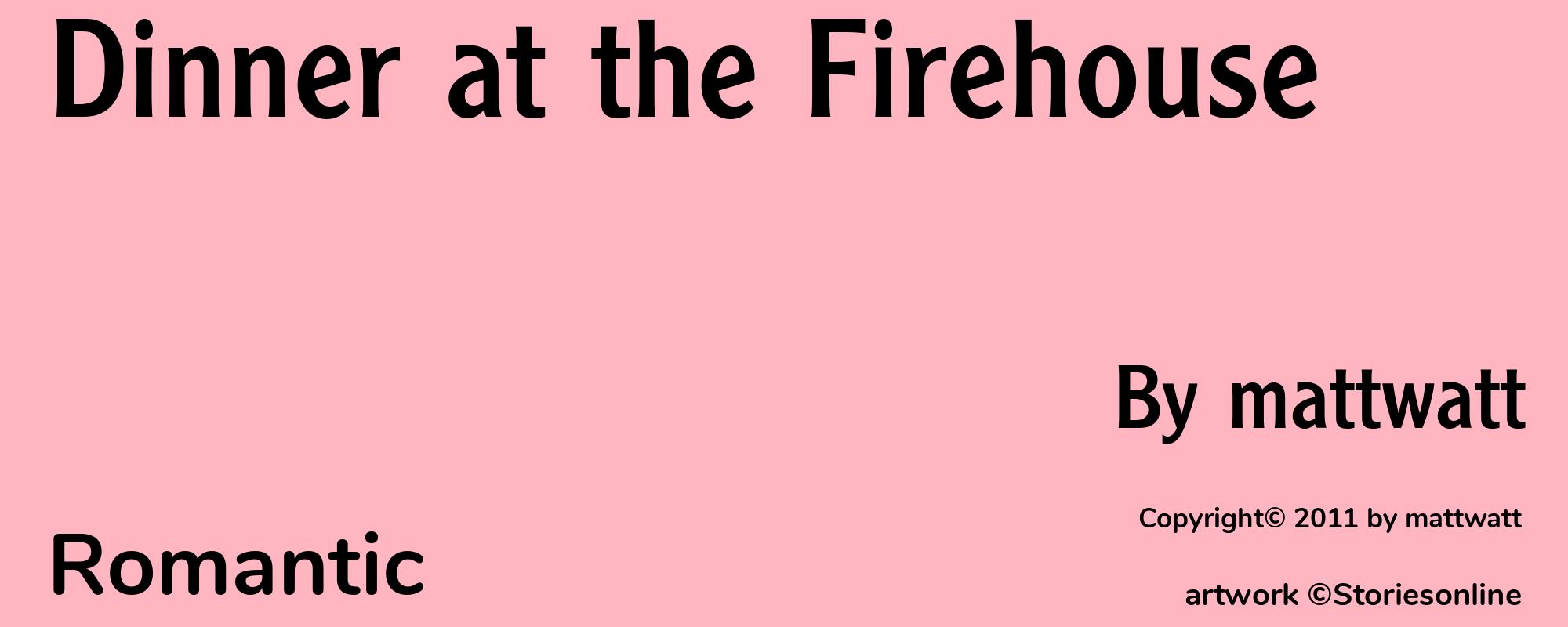 Dinner at the Firehouse - Cover