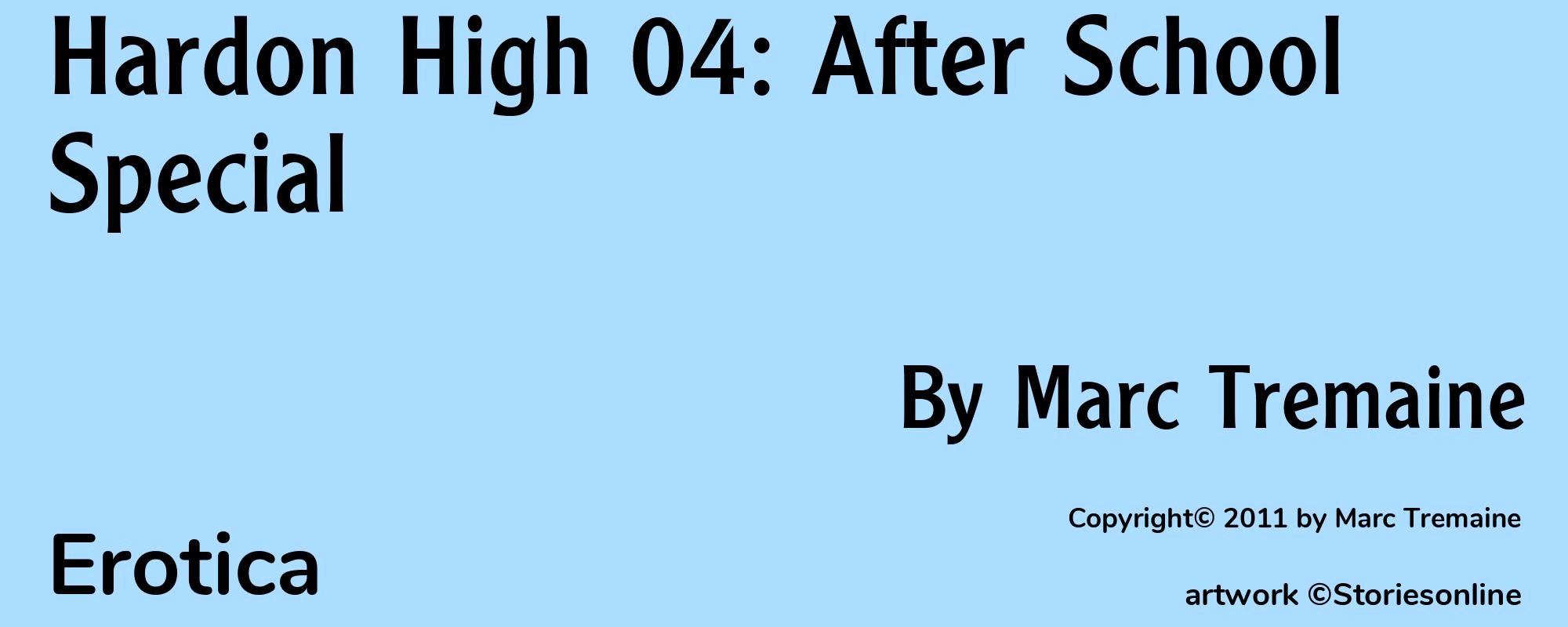 Hardon High 04: After School Special - Cover