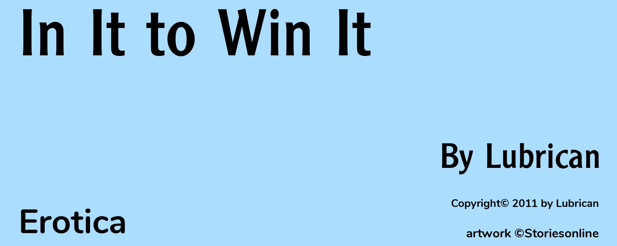 In It to Win It - Cover