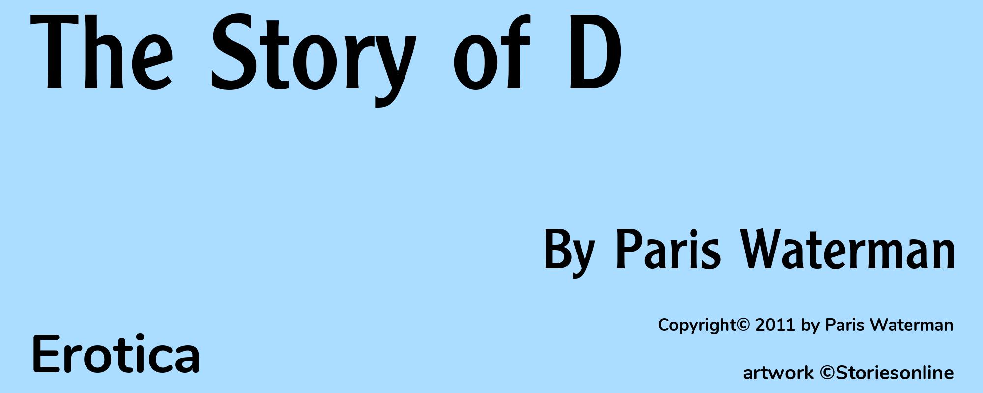 The Story of D - Cover