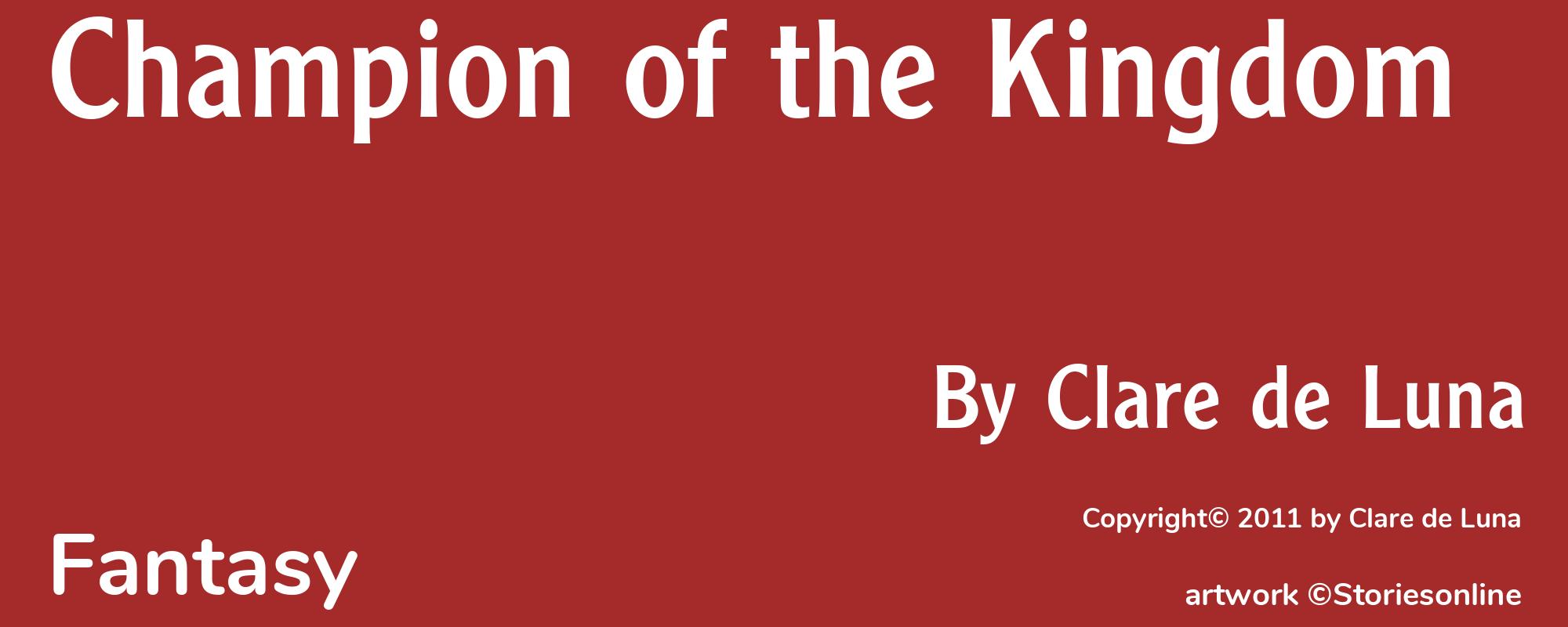 Champion of the Kingdom - Cover
