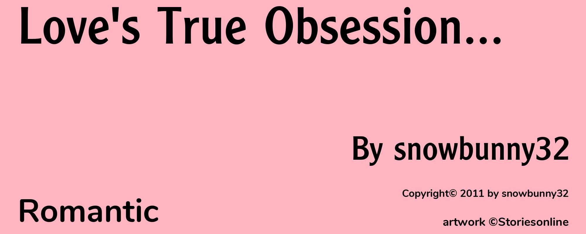 Love's True Obsession... - Cover