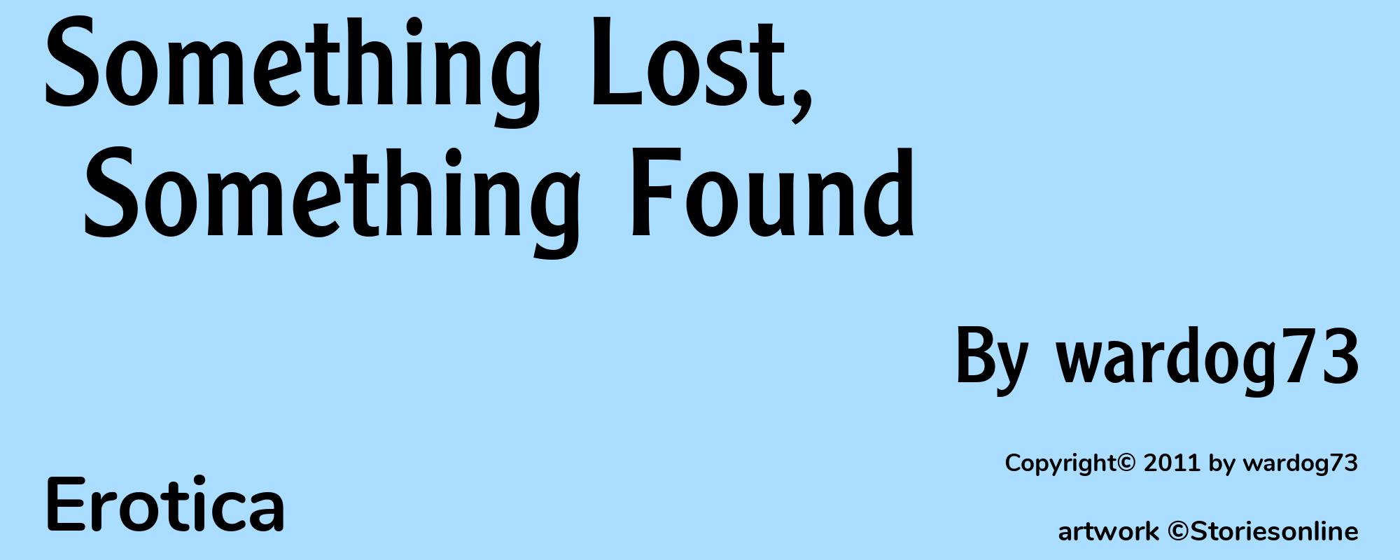 Something Lost, Something Found - Cover