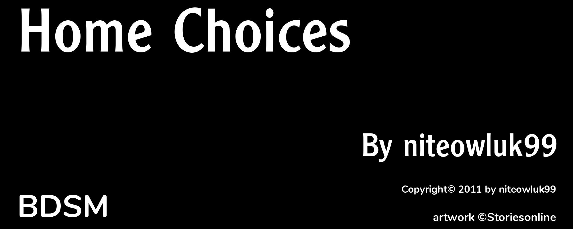 Home Choices - Cover