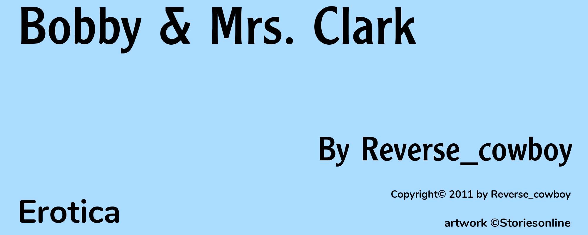 Bobby & Mrs. Clark  - Cover