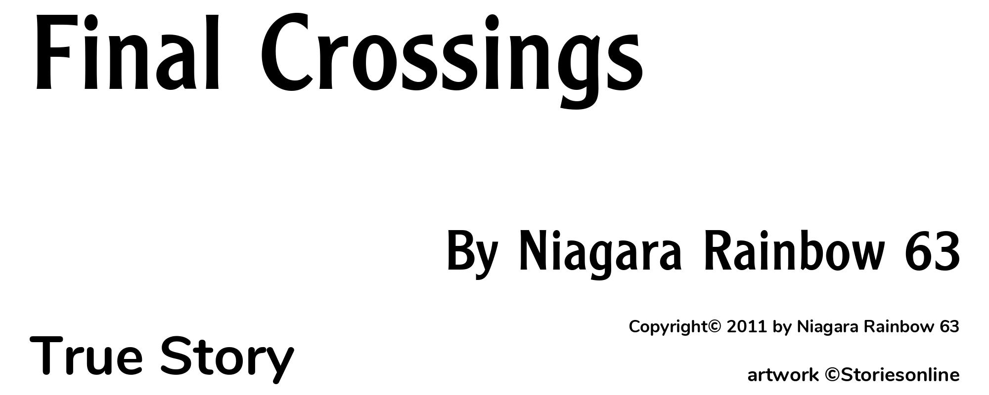 Final Crossings - Cover