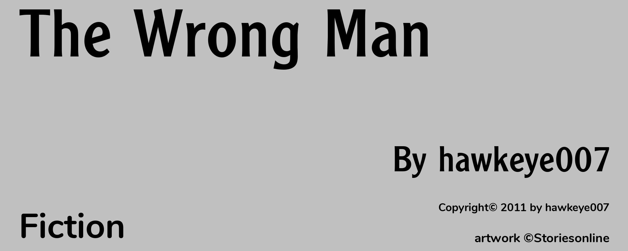The Wrong Man - Cover