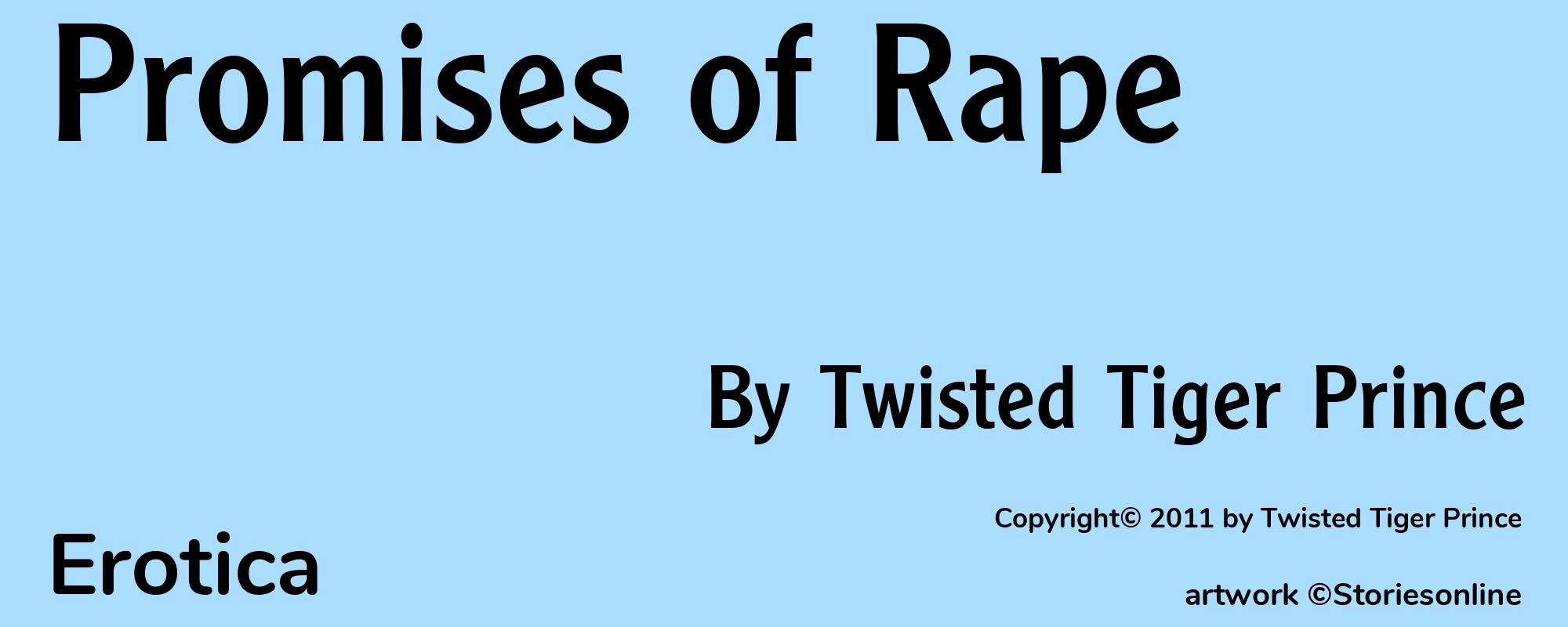 Promises of Rape - Cover