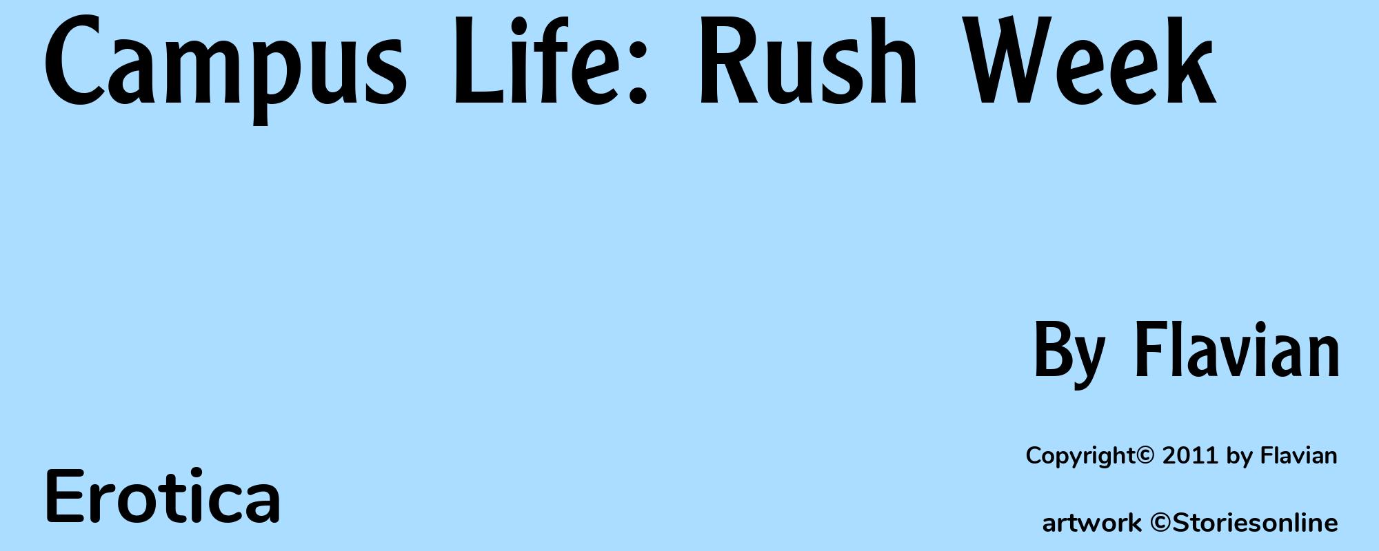 Campus Life: Rush Week - Cover