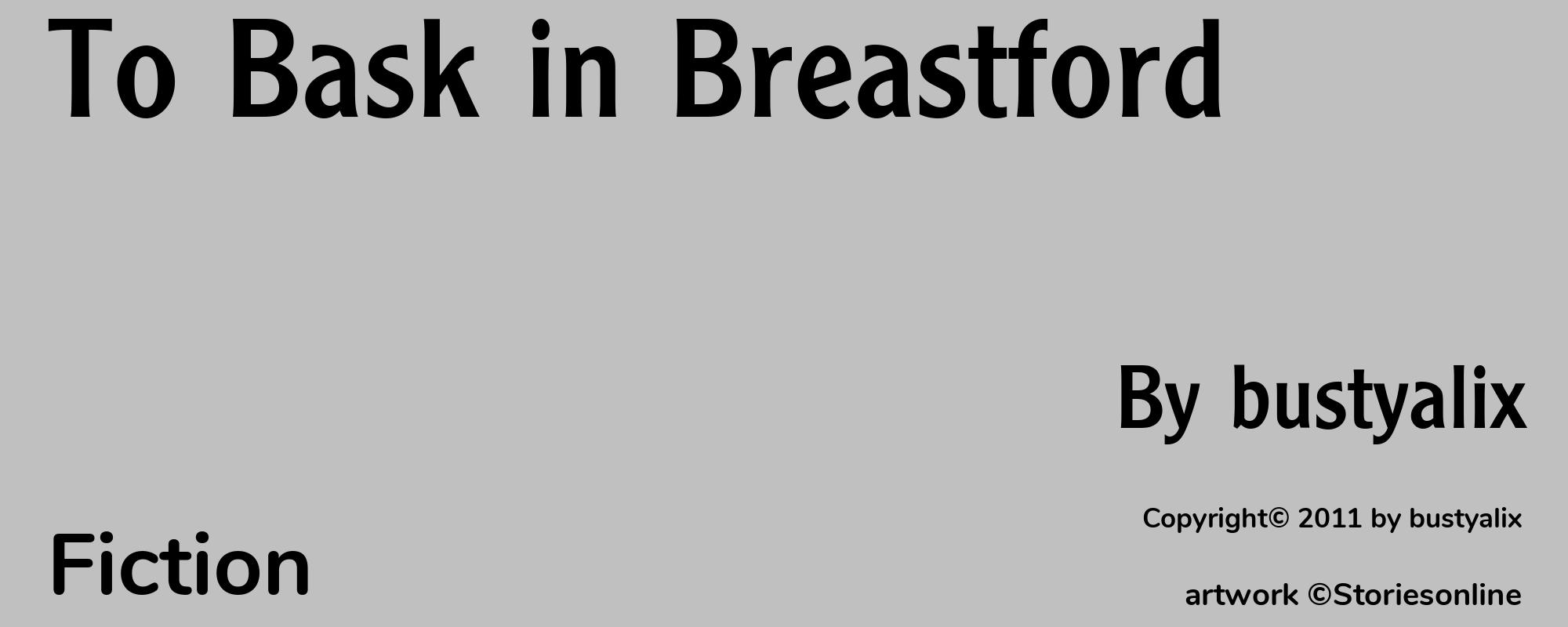 To Bask in Breastford  - Cover