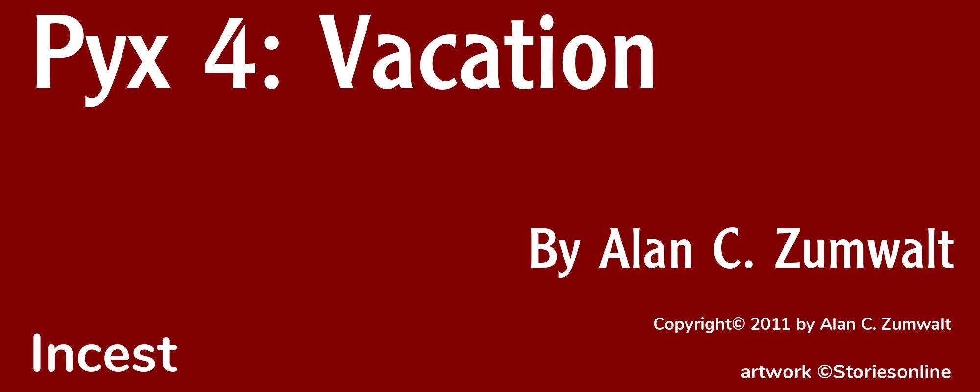 Pyx 4: Vacation - Cover