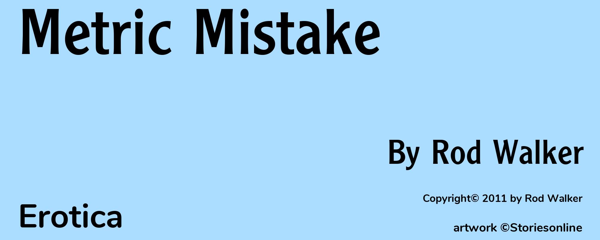 Metric Mistake - Cover