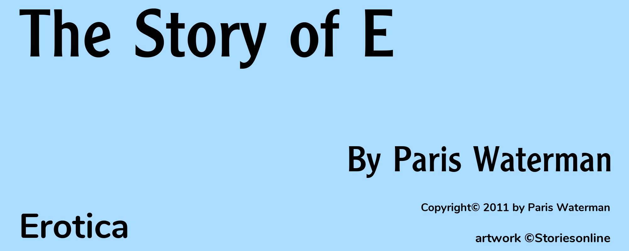 The Story of E - Cover
