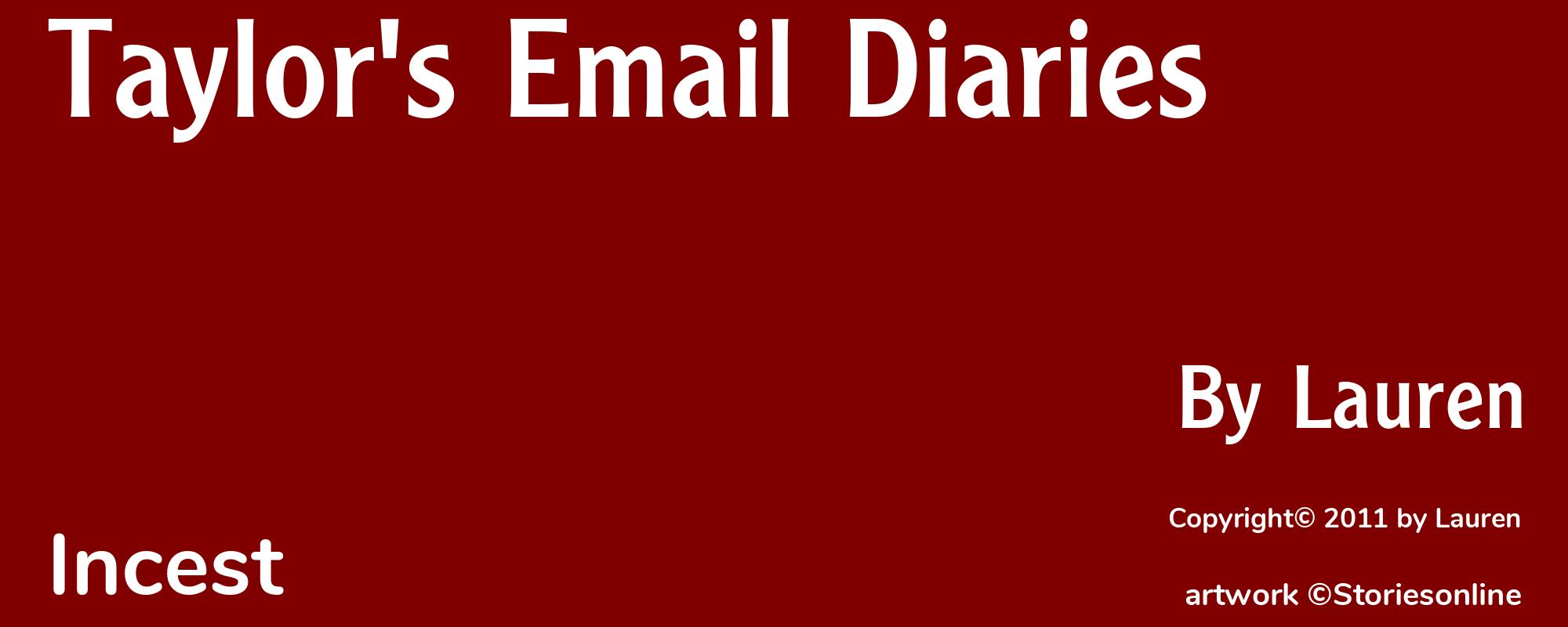 Taylor's Email Diaries - Cover