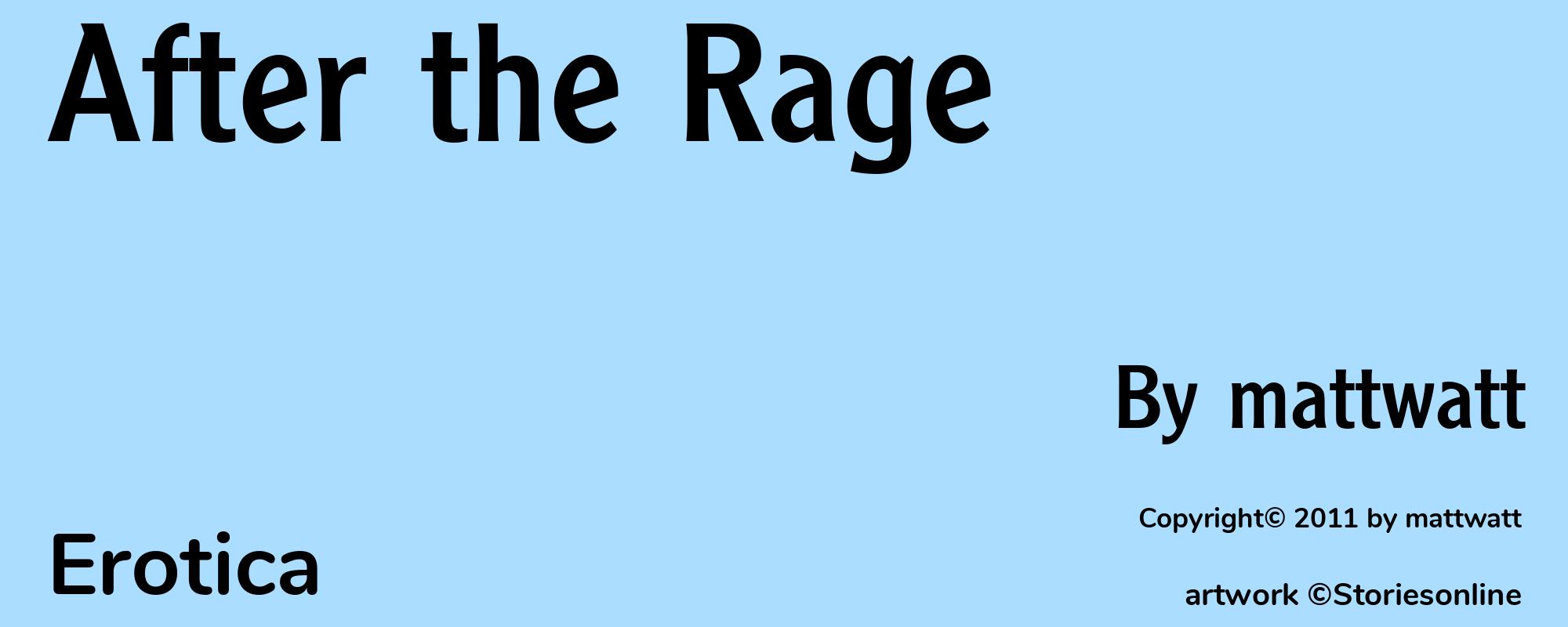 After the Rage - Cover