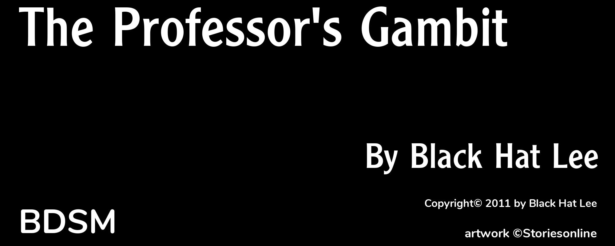 The Professor's Gambit - Cover