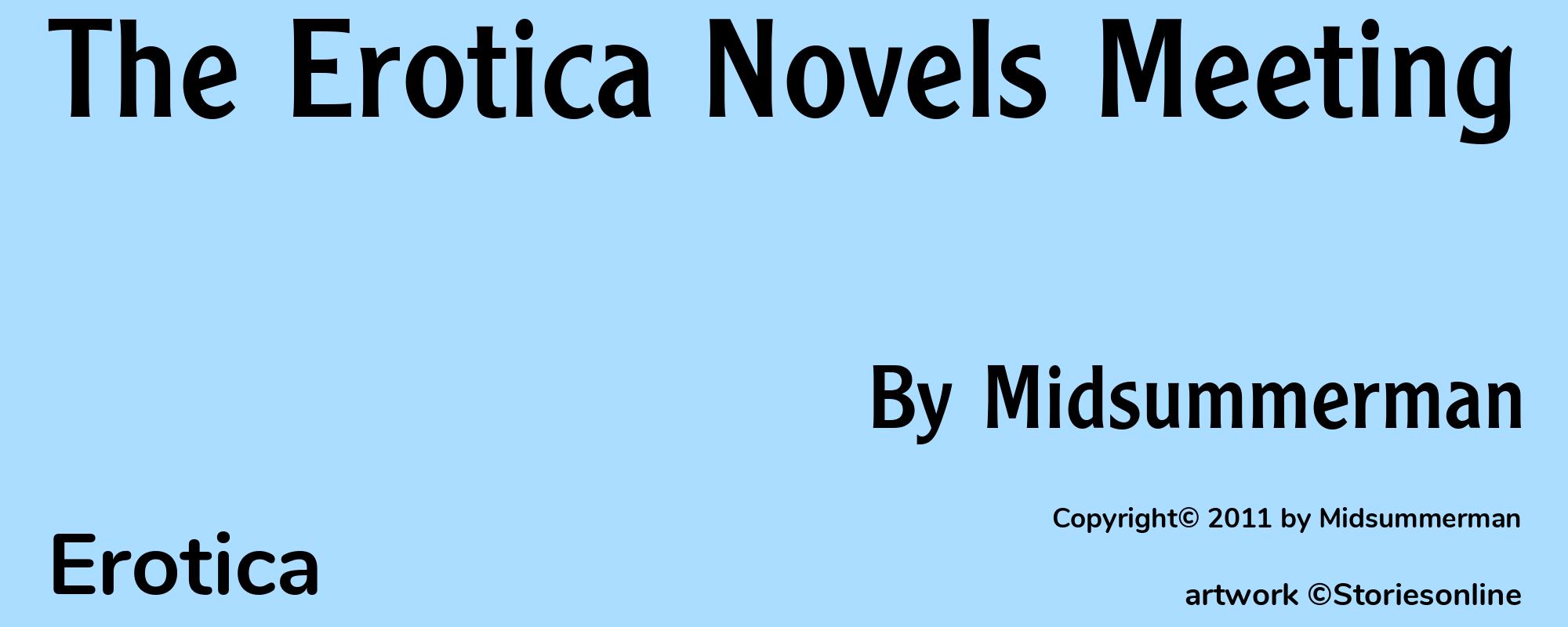 The Erotica Novels Meeting - Cover