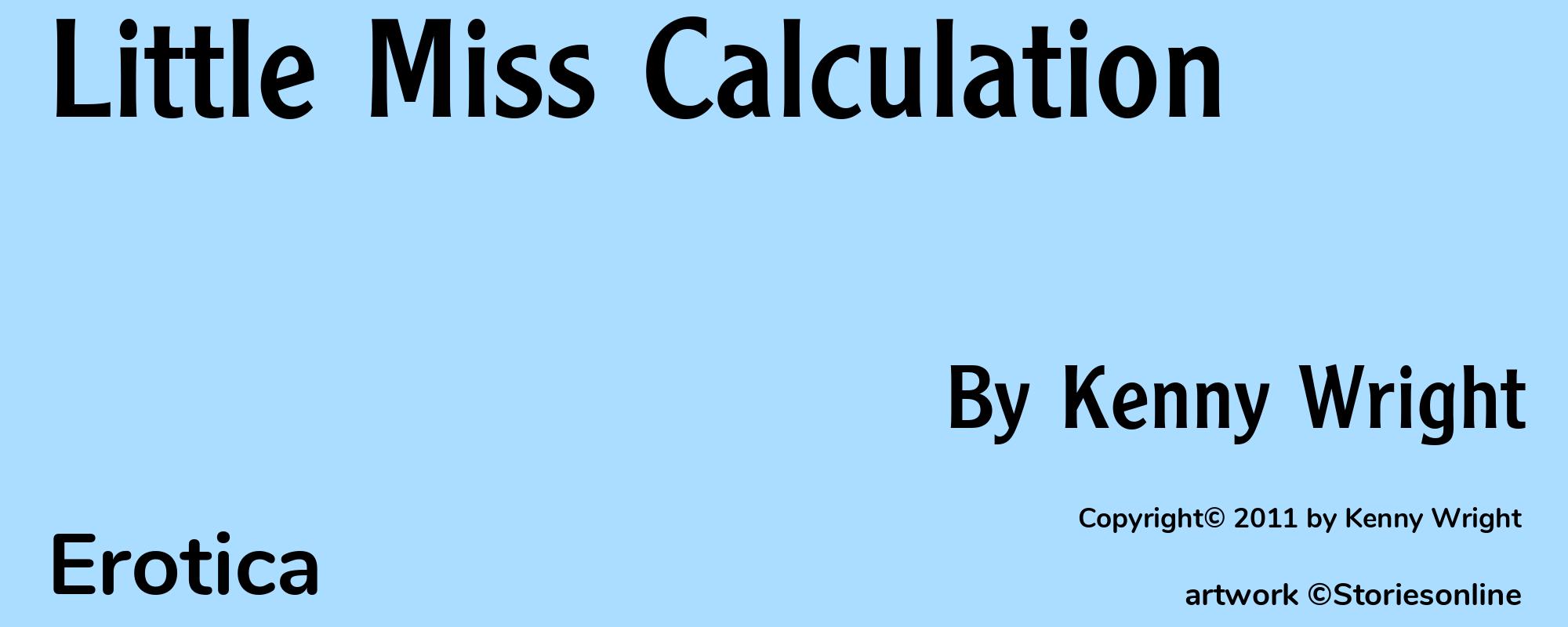 Little Miss Calculation - Cover