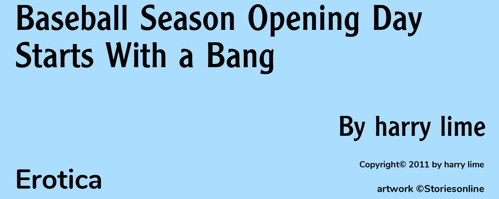 Baseball Season Opening Day Starts With a Bang - Cover