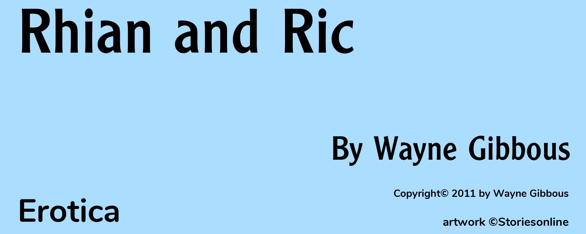 Rhian and Ric - Cover
