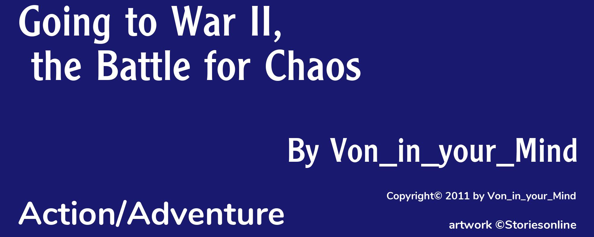 Going to War II, the Battle for Chaos - Cover