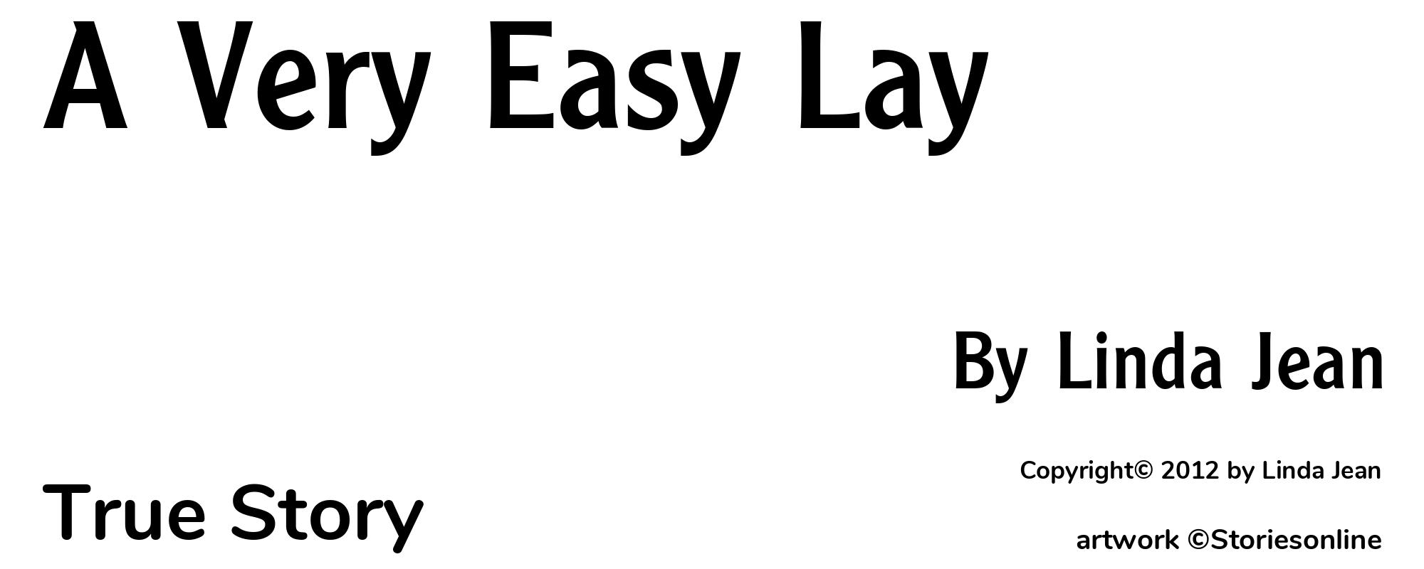 A Very Easy Lay - Cover