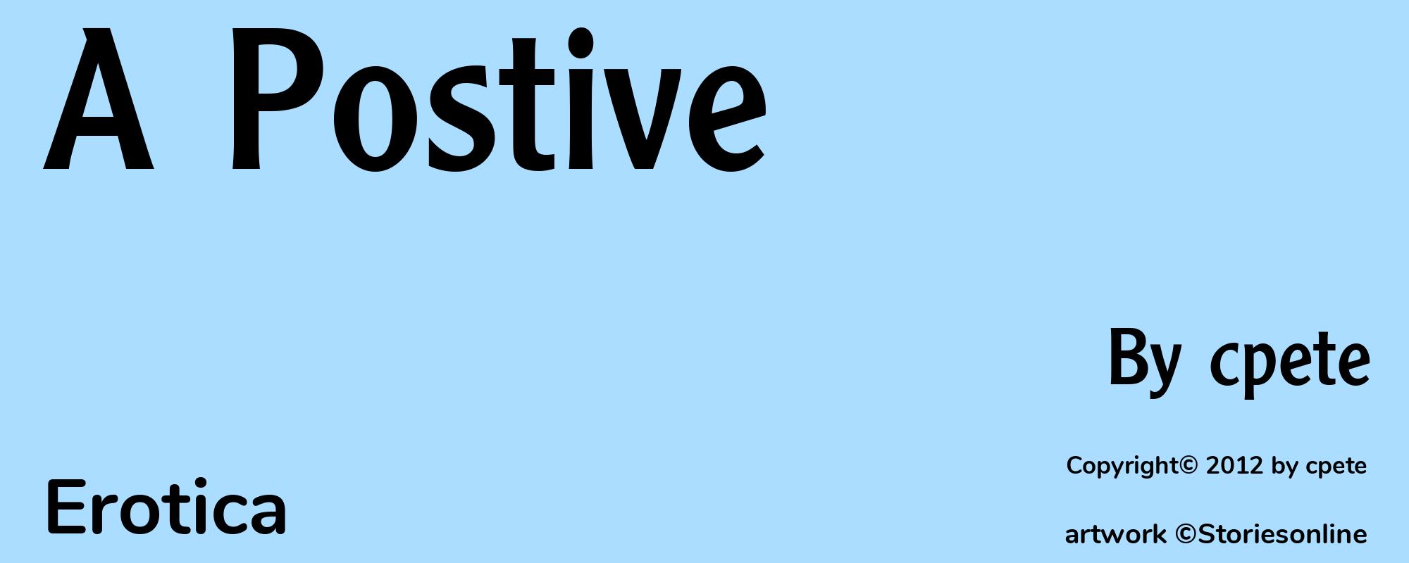 A Postive - Cover
