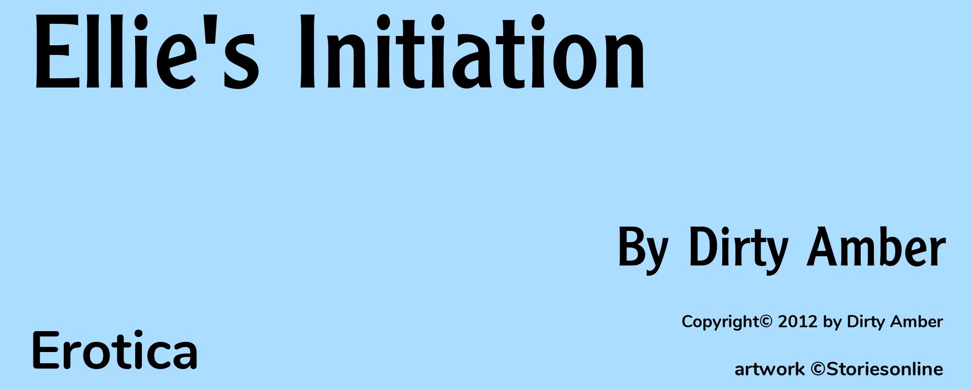 Ellie's Initiation - Cover