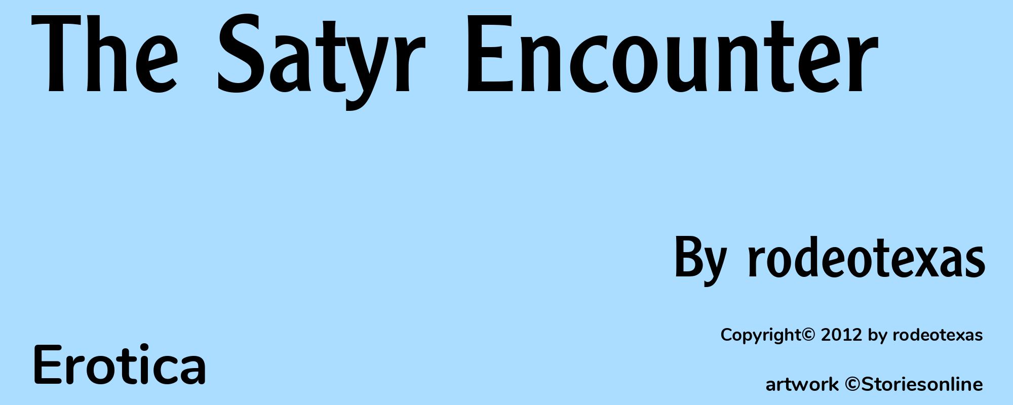 The Satyr Encounter - Cover