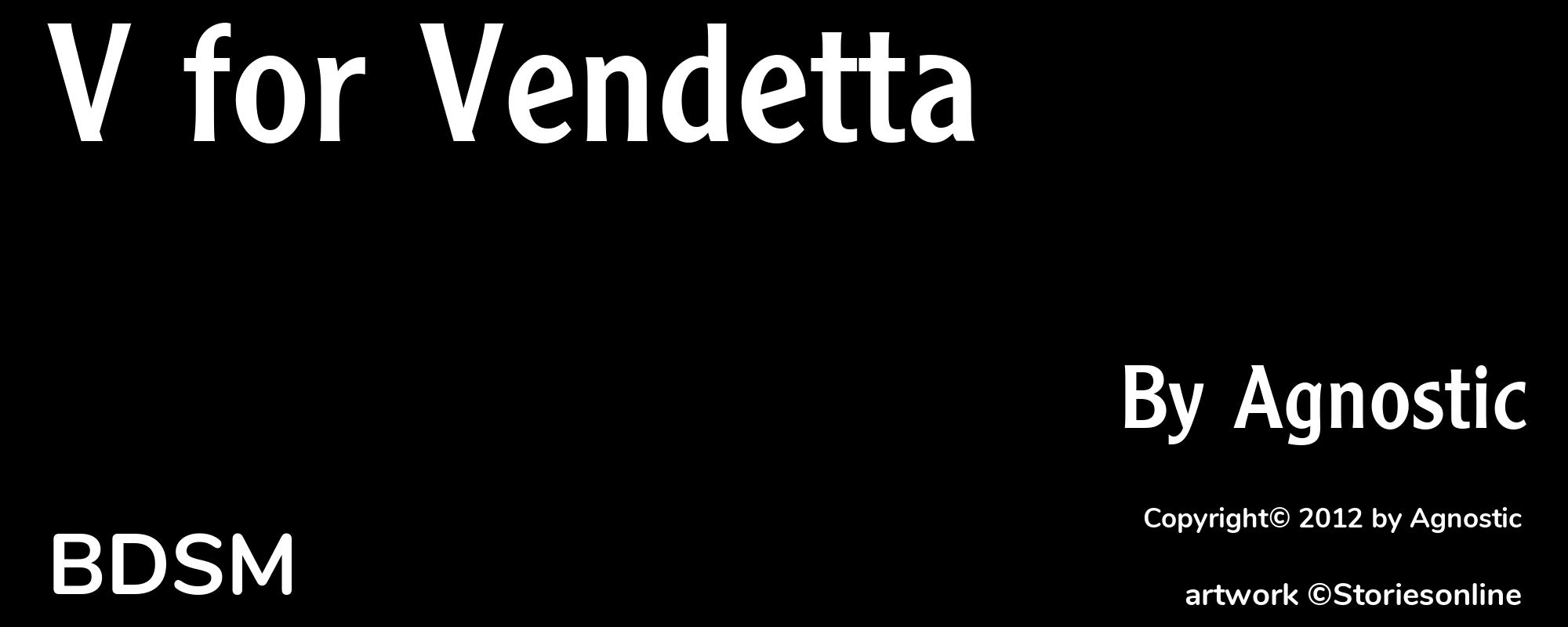 V for Vendetta - Cover