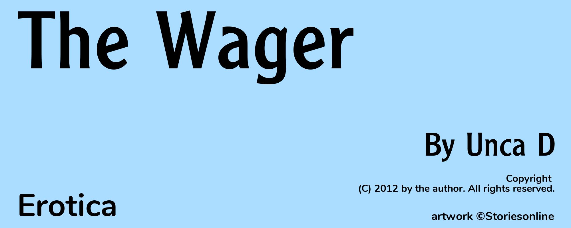 The Wager - Cover