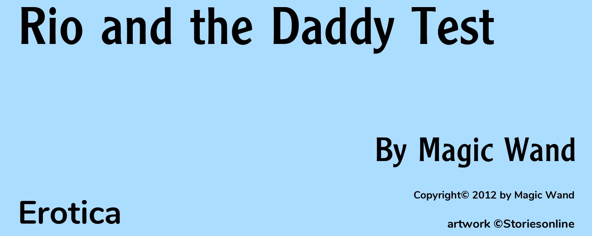 Rio and the Daddy Test - Cover