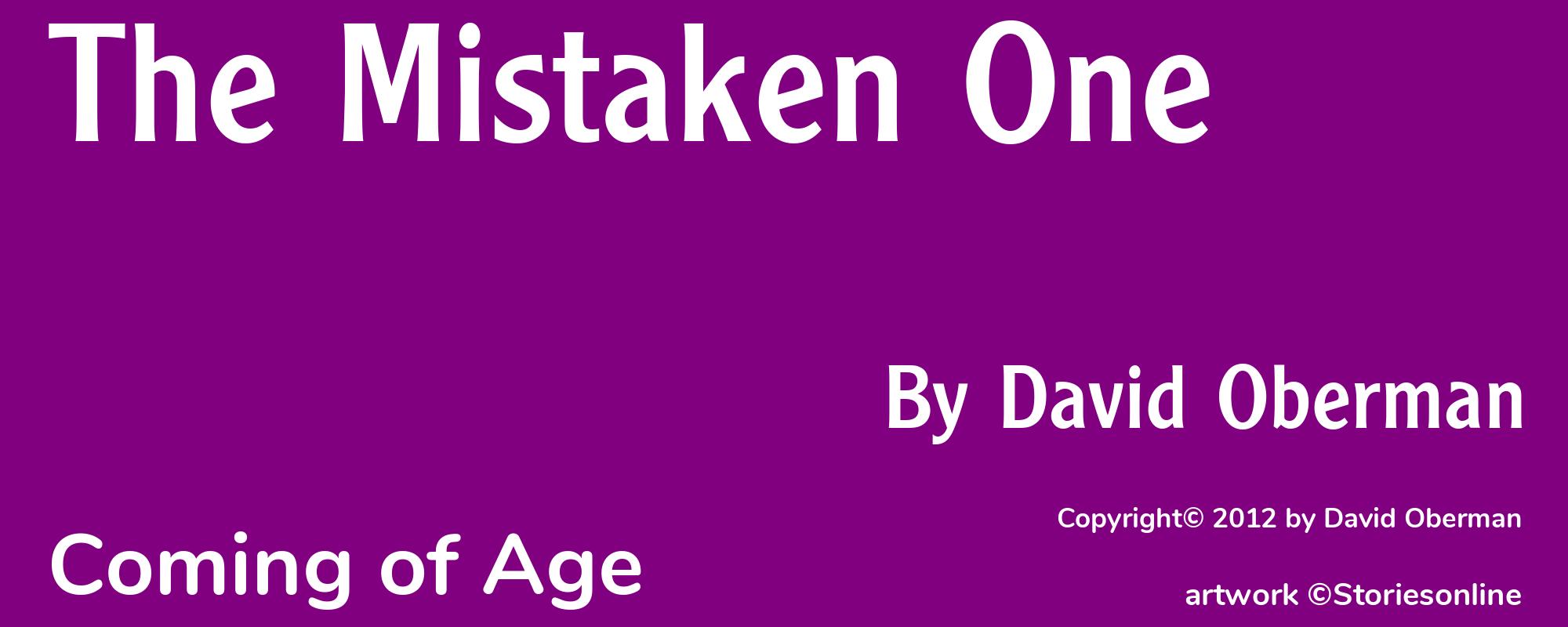 The Mistaken One - Cover