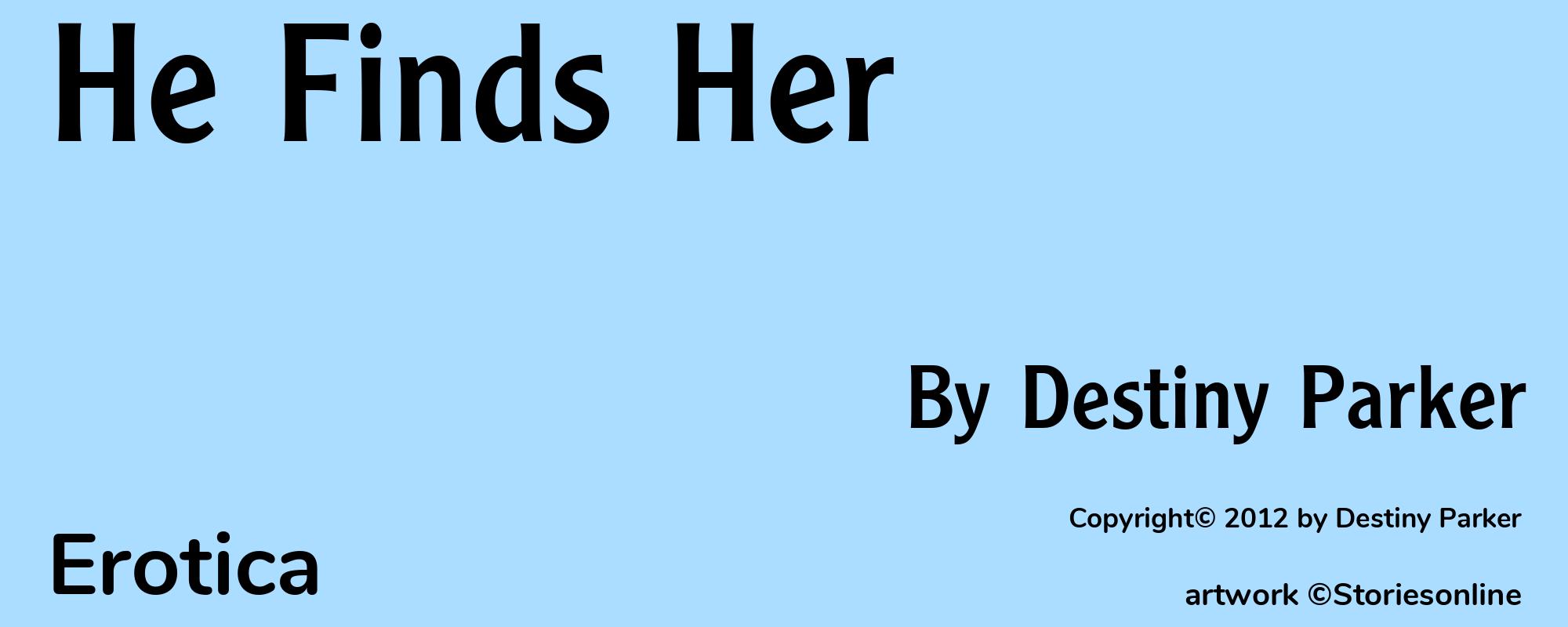 He Finds Her - Cover
