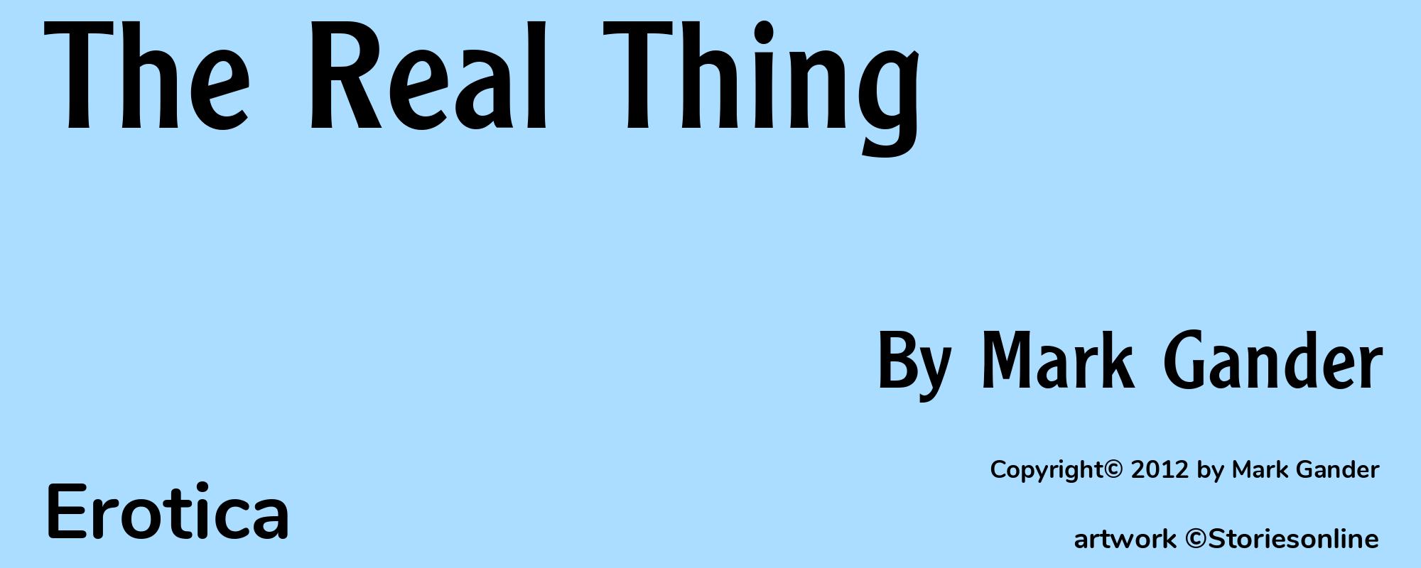 The Real Thing - Cover