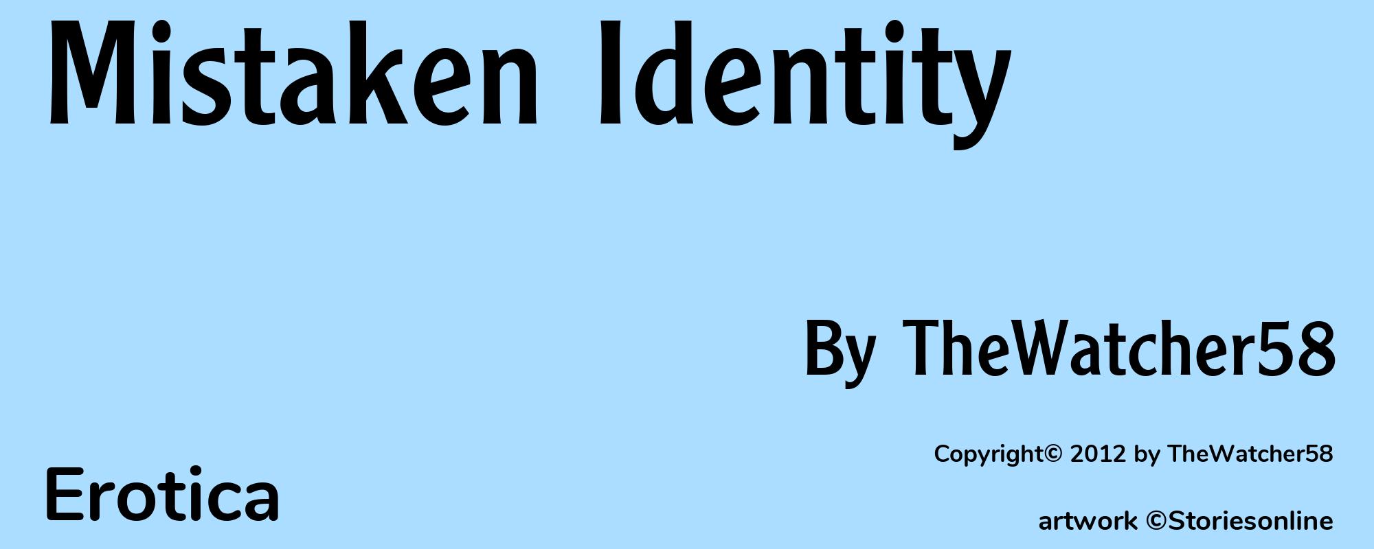 Mistaken Identity - Cover