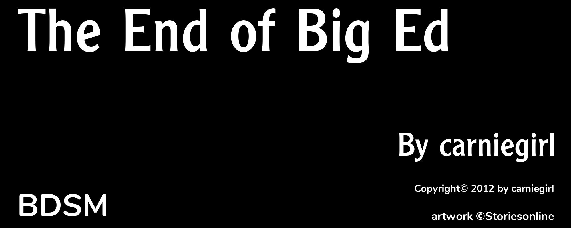 The End of Big Ed - Cover