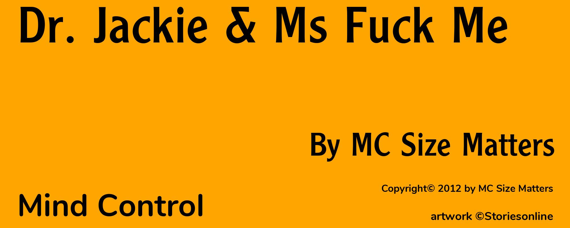 Dr. Jackie & Ms Fuck Me - Cover