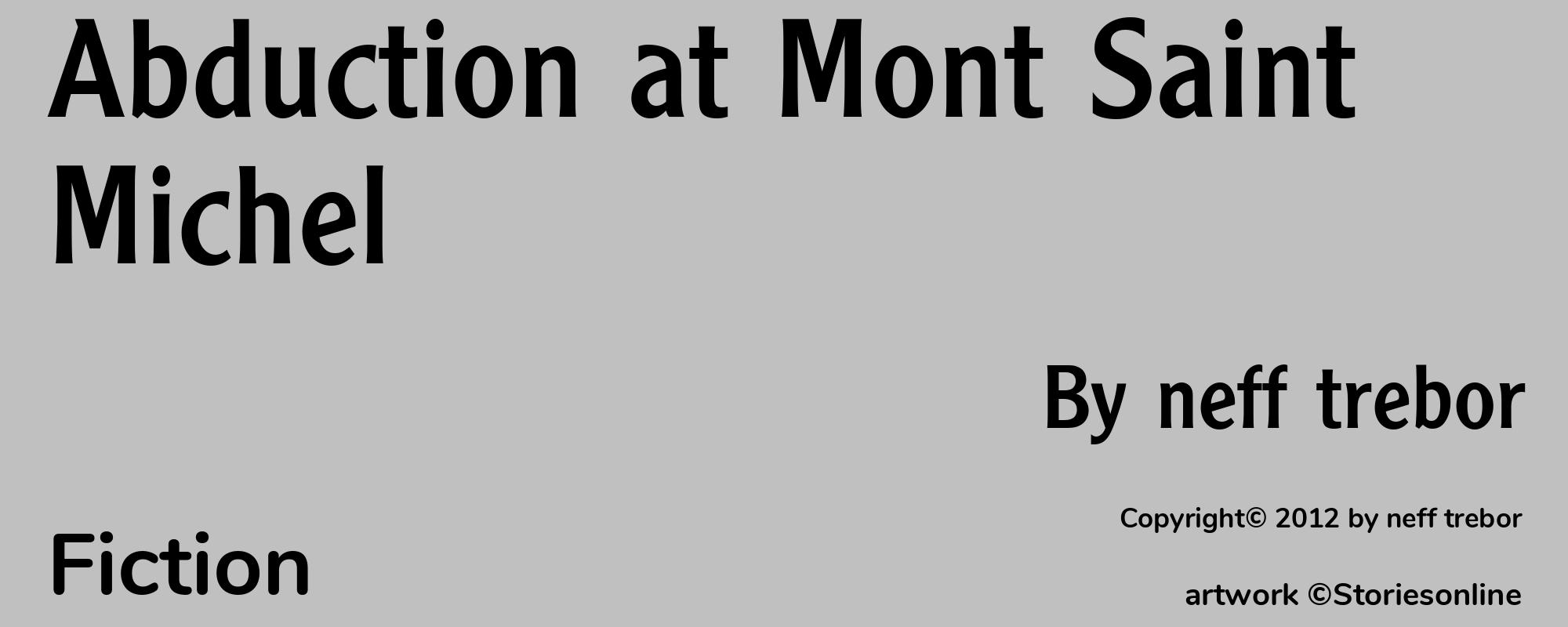 Abduction at Mont Saint Michel - Cover
