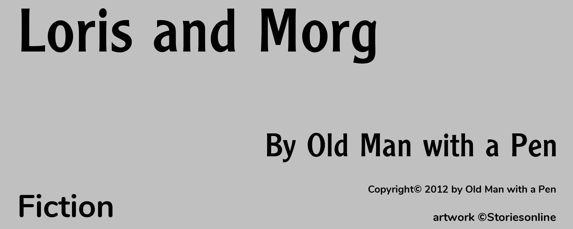 Loris and Morg - Cover