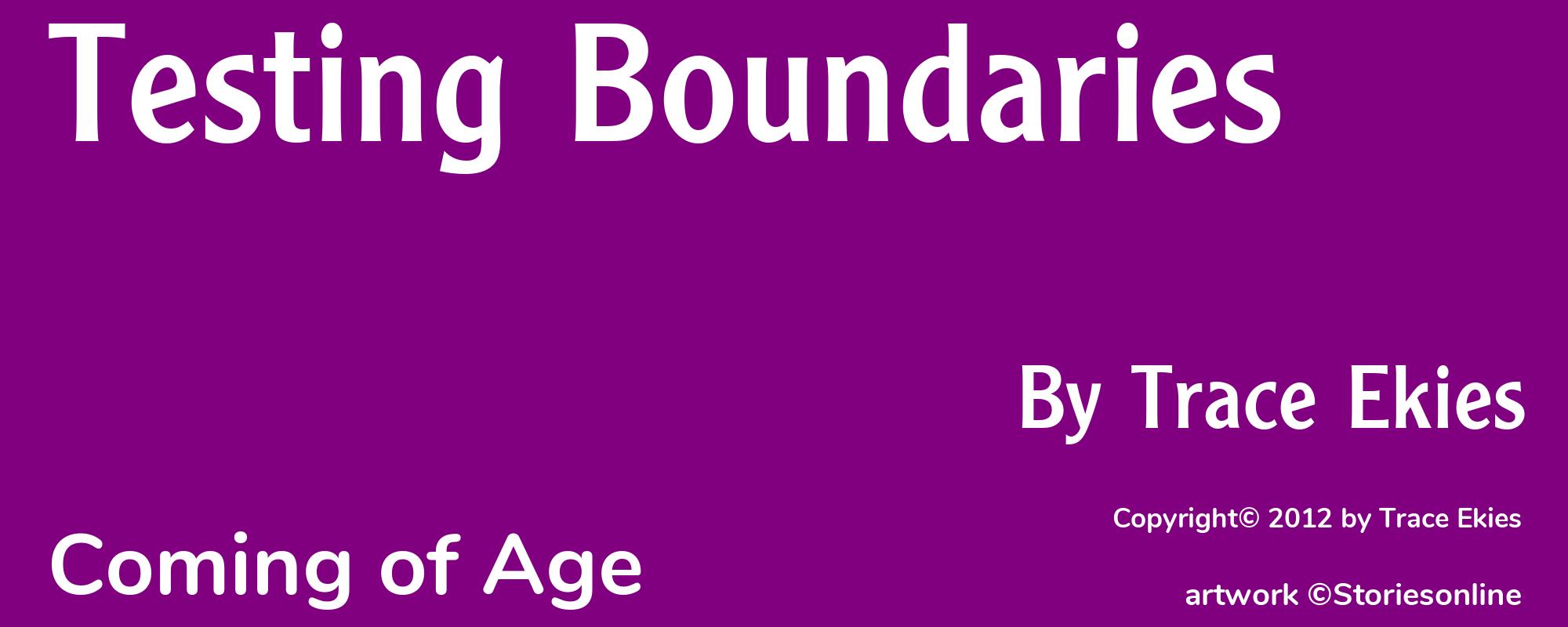 Testing Boundaries - Cover