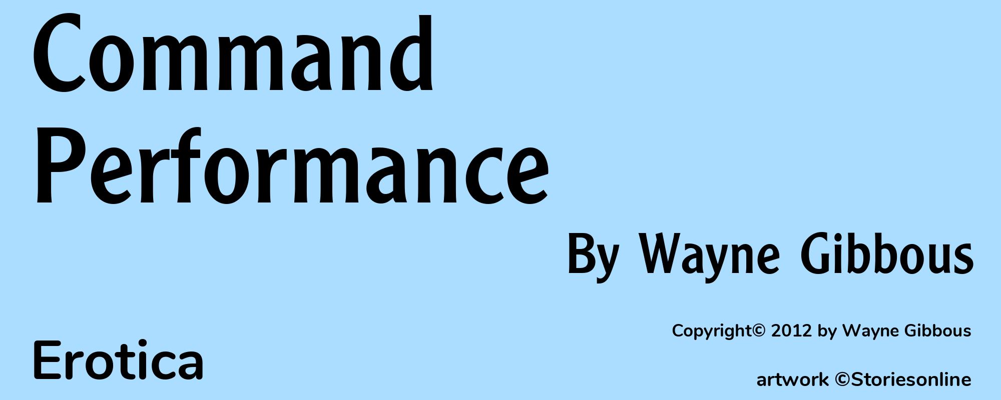 Command Performance - Cover
