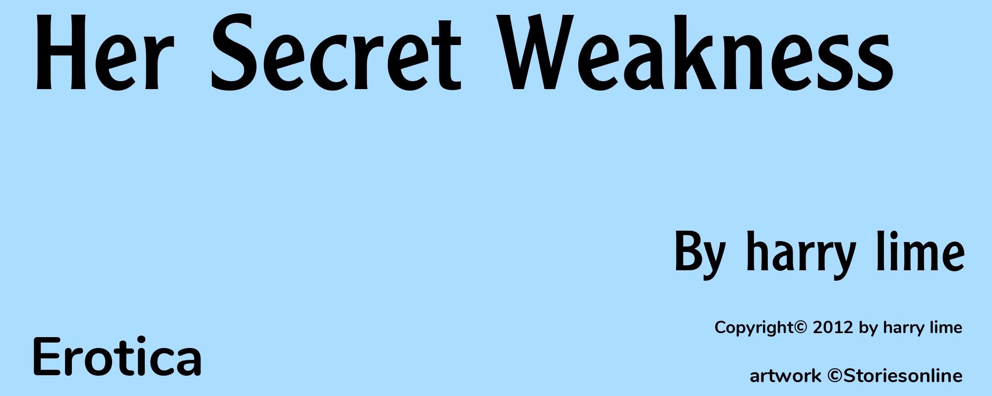 Her Secret Weakness - Cover