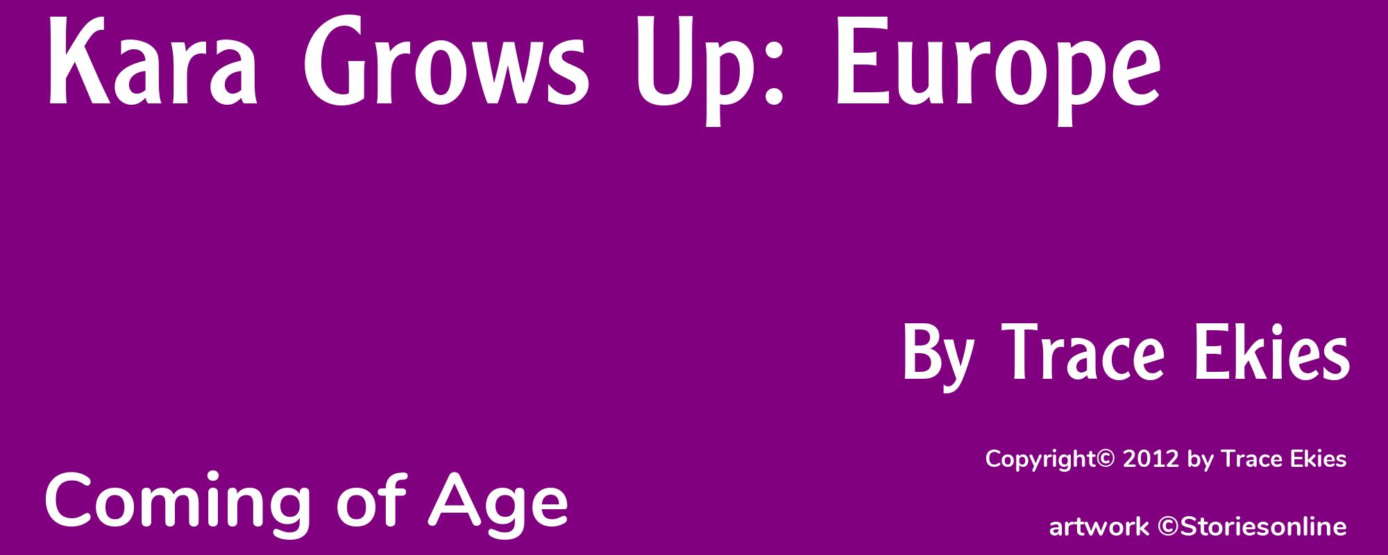 Kara Grows Up: Europe - Cover