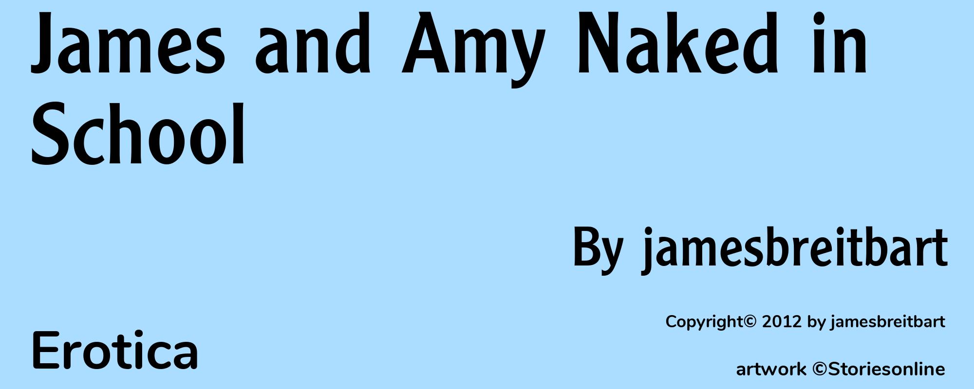 James and Amy Naked in School - Cover